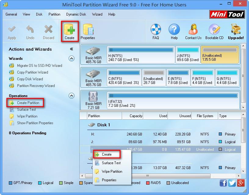 How to Create Partition Windows Partition Wizard Tutorial