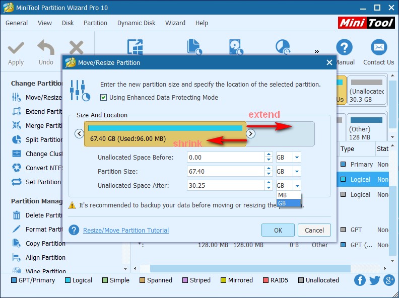 How to Move/Resize Partition MiniTool Partition Wizard Tutorial