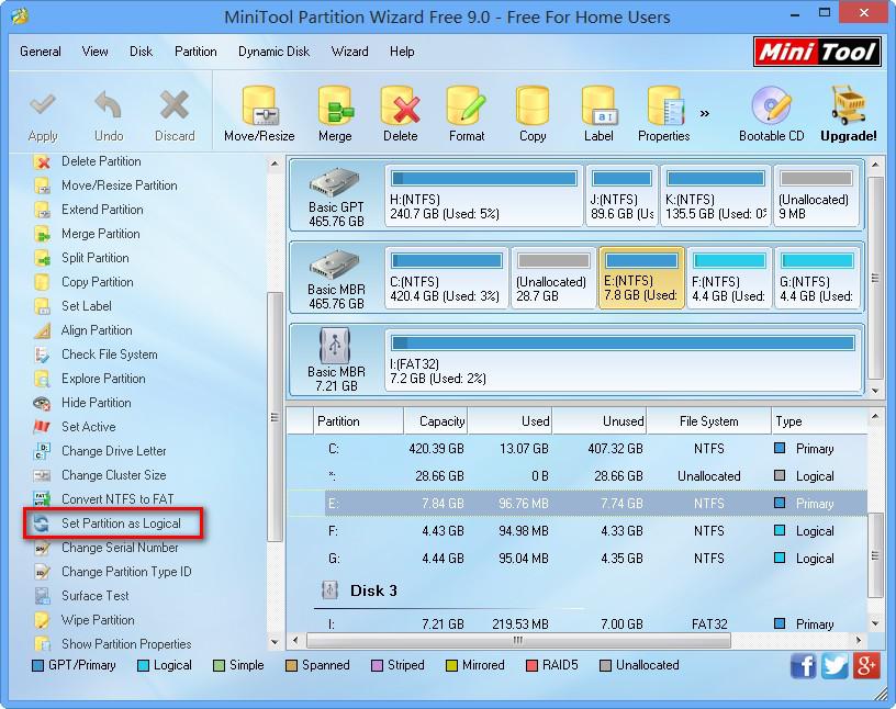 How to Set Partition as Logical MiniTool Partition Wizard Tutorial