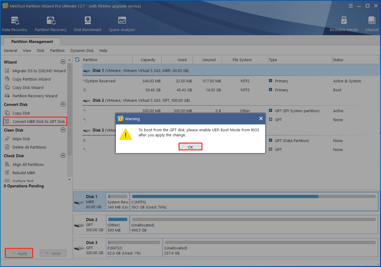 Fix MBR2GPT Cannot Create EFI System Partition Error 0x000036B7