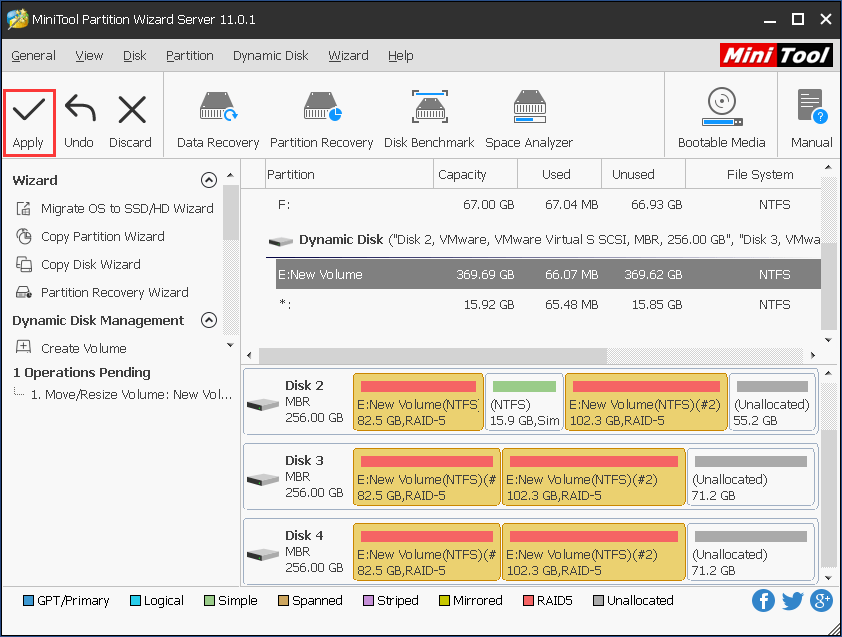 How to Expand RAID 5 Partition with Dynamic Disk Manager MiniTool