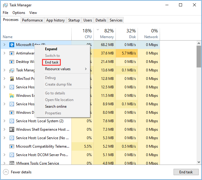 Windows 10 High Memory Usage [Causes and Solutions] MiniTool