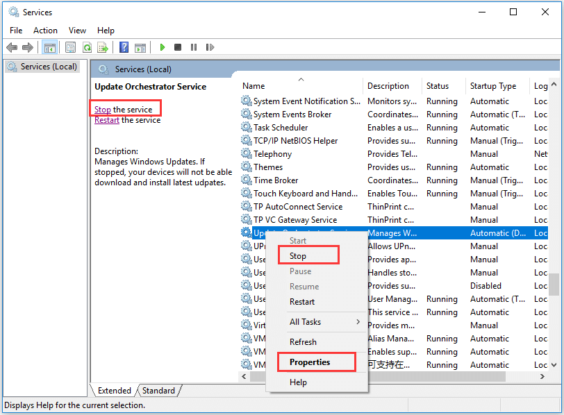 Fixed High CPU Usage for Update Orchestrator Service in Windows 10