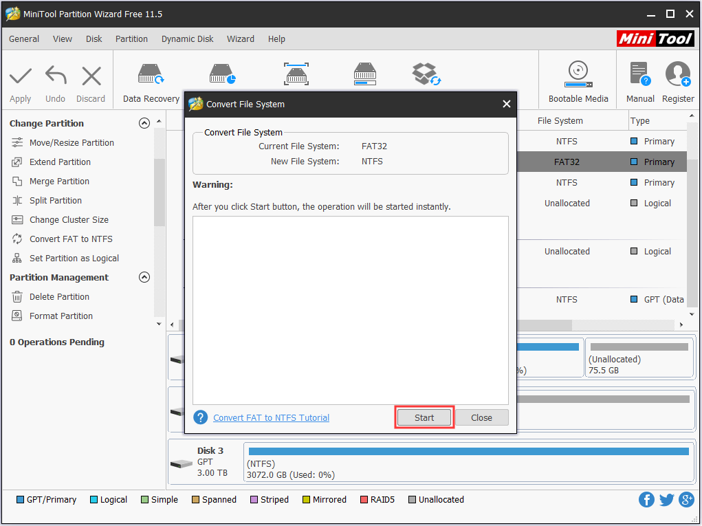 How Can You Convert FAT32 to NTFS without Losing Data MiniTool Partition Wizard