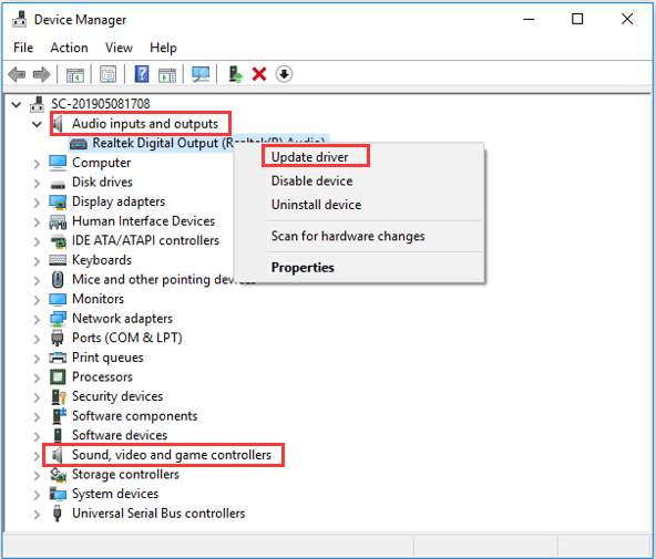 Solutions to Realtek Digital Output No Sound Issue MiniTool Partition