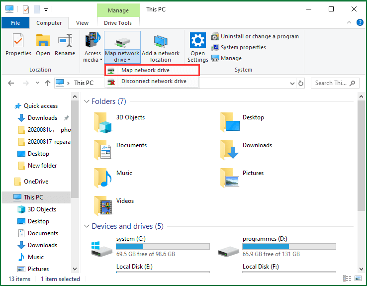 How to Map Network Drive Windows 10 via External Hard Drives?