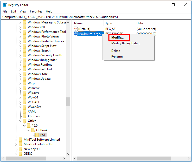 How to Fix and Increase the Outlook File Size Limit MiniTool