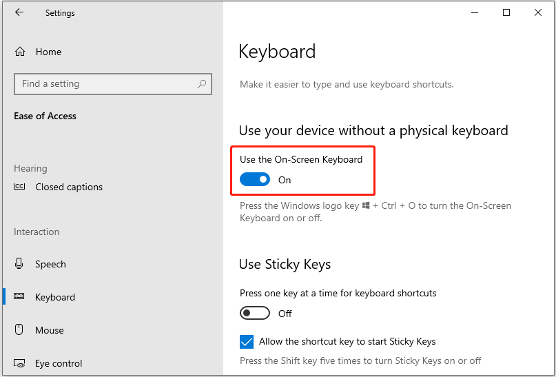 How to Solve the OnScreen Keyboard Not Working on Windows 10/11