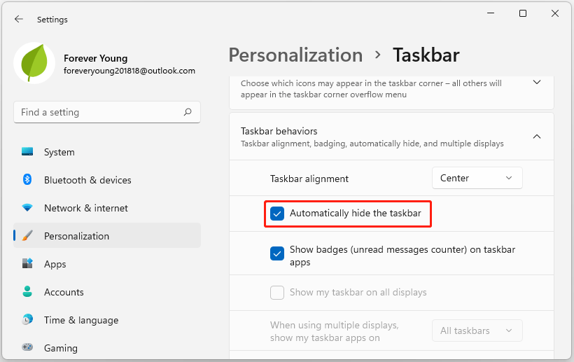 How to Hide Taskbar on Windows 11! Here Are the Top 2 Methods
