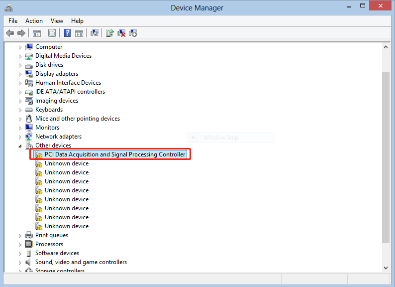 Fix PCI Data Acquisition and Signal Processing Controller Issue