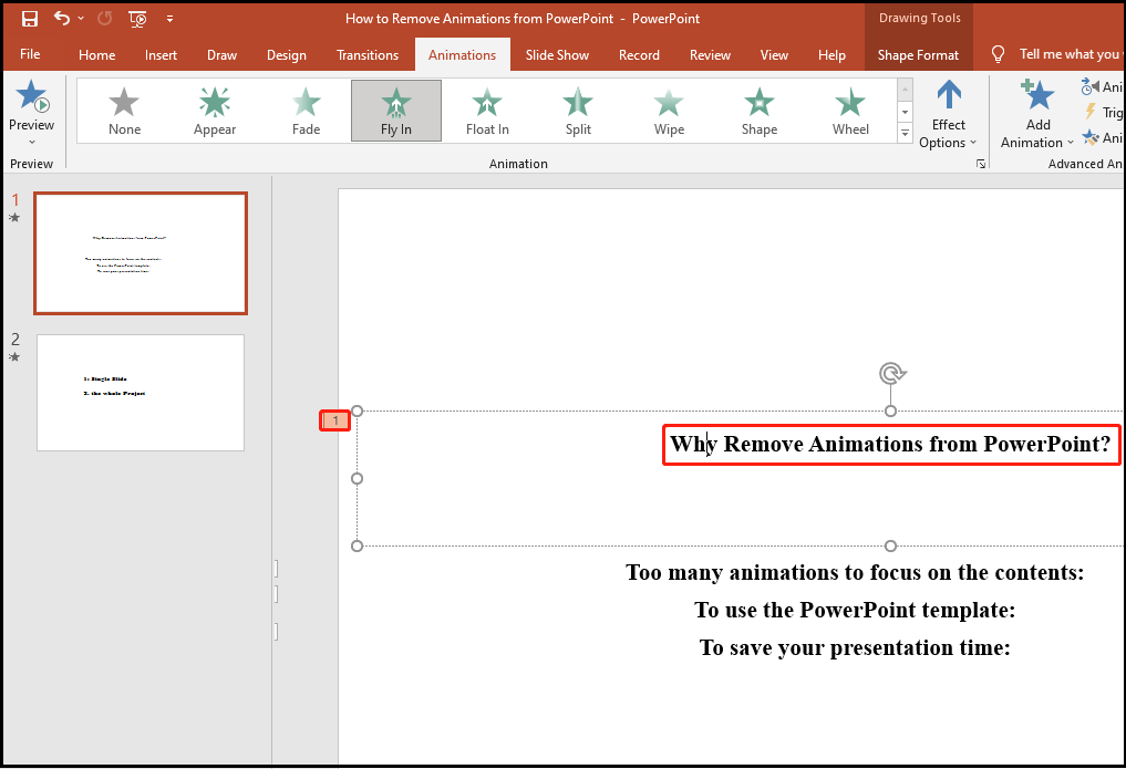 [Full Guide] How to Remove Animations from PowerPoint? MiniTool Partition Wizard