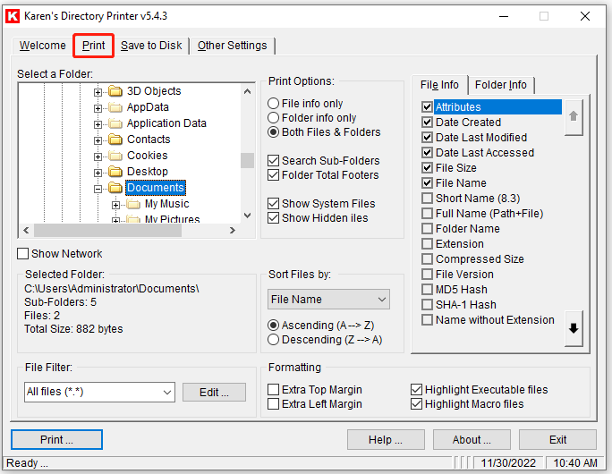 How to Print Directory and Folders in Windows 10/11 3 Easy Ways