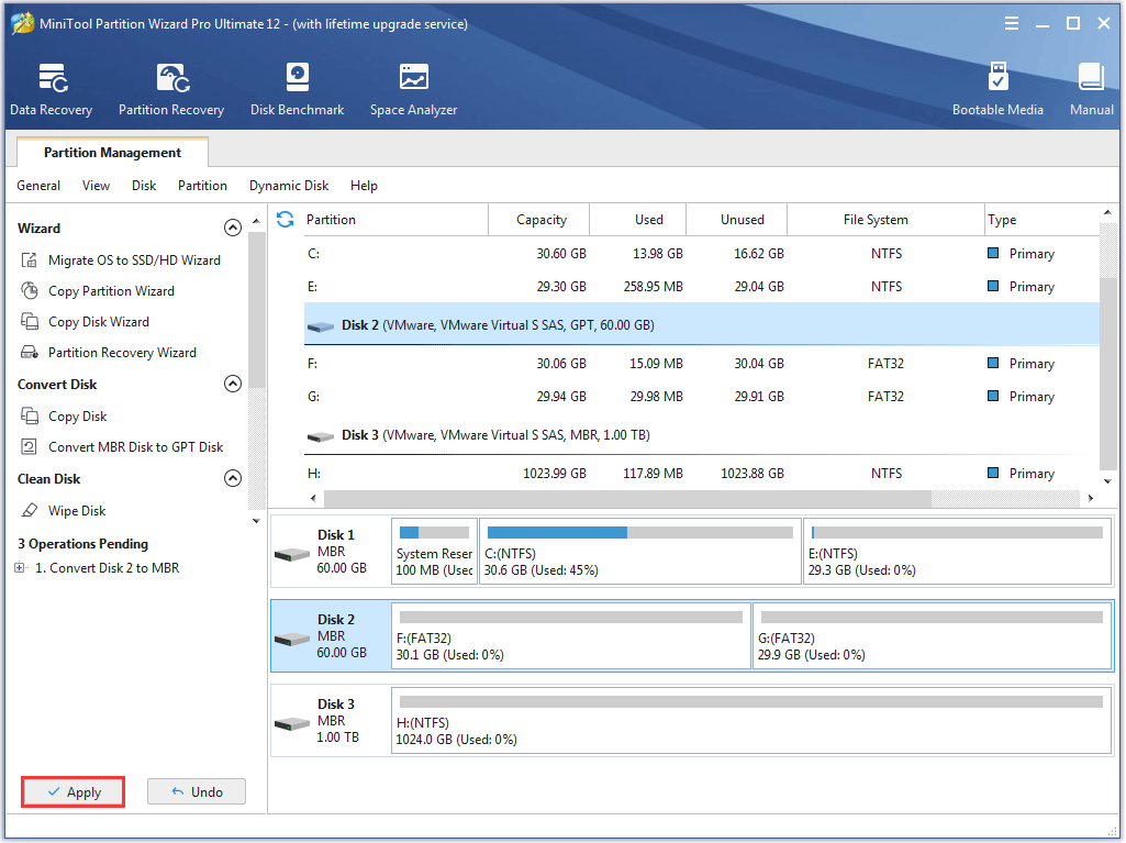 Convert mbr to gpt iso masacontrol