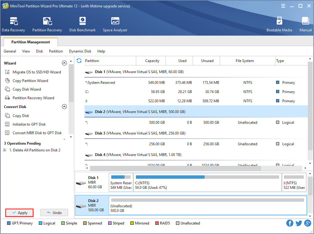 How to Delete All Partitions MiniTool Partition Wizard Tutorial