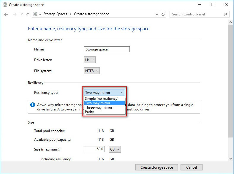 What Is Windows Storage Spaces Features & How to Create