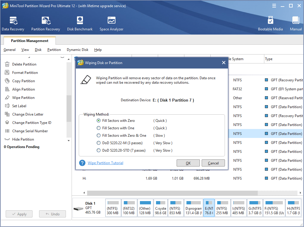 How to Wipe Partition MiniTool Partition Wizard Tutorial MiniTool