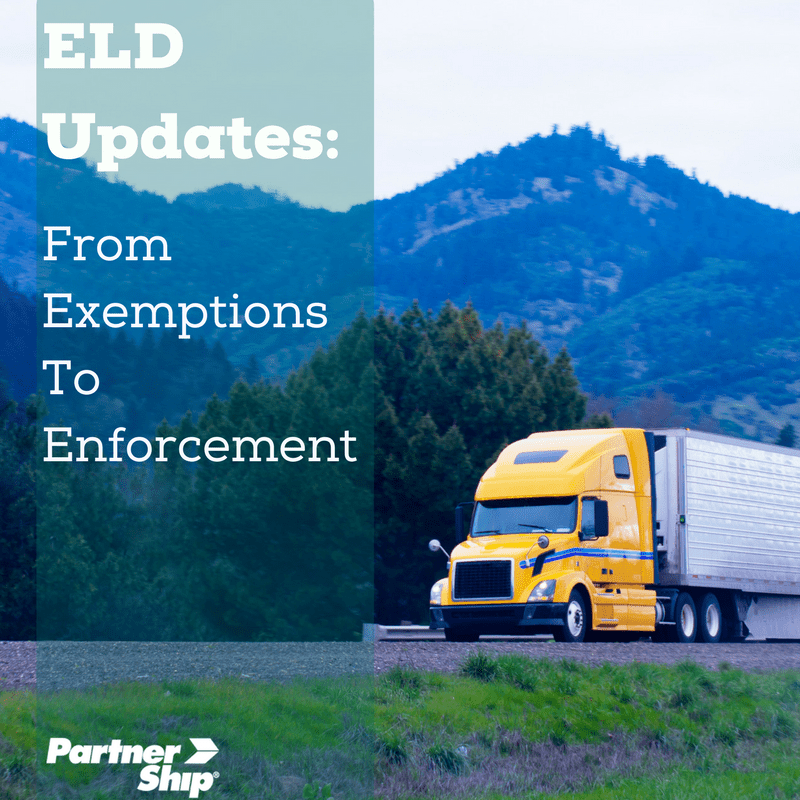 ELD Updates From Exemptions to Enforcement PartnerShip