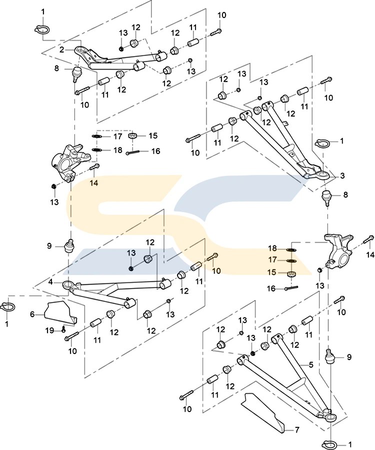 Spire 1000 Front Swing Arm