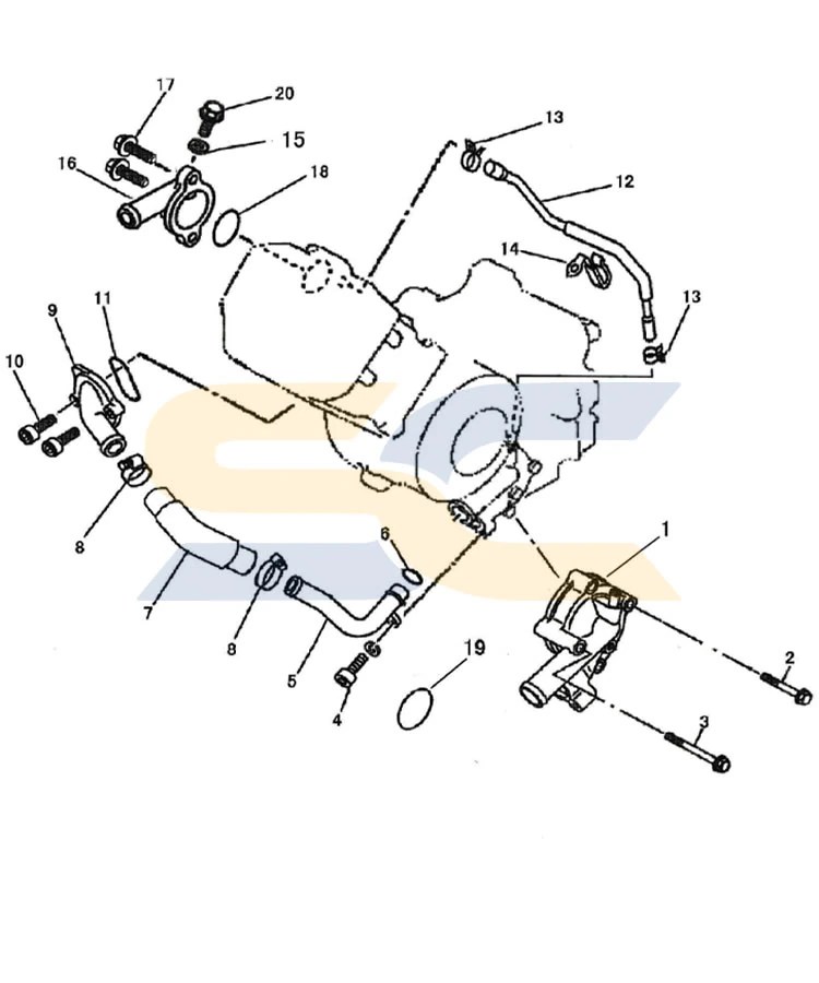 Warrior 700 Water Pump