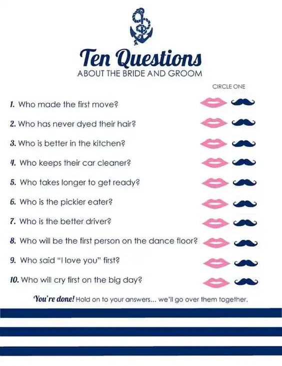 170+ Funny Wedding Shoe Game Questions Party & Beyond!
