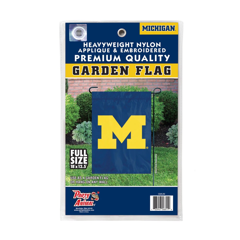Michigan Wolverines Premium Garden Flag