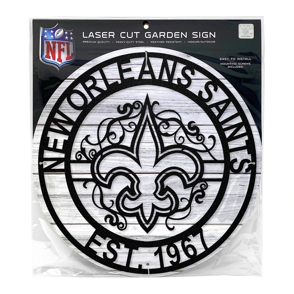 New Orleans Saints Laser Cut Metal Sign