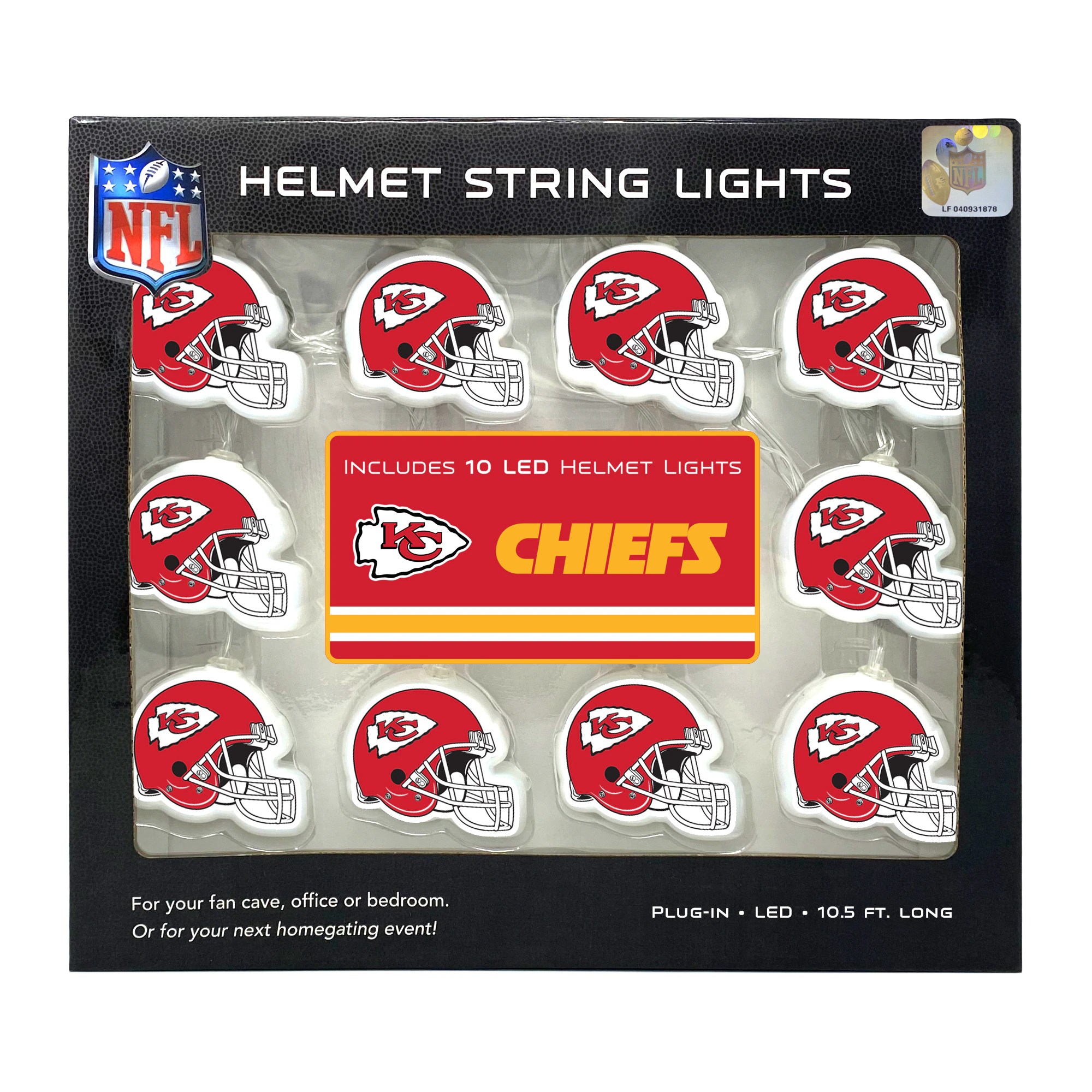 Kansas City Chiefs LED Helmet String Lights