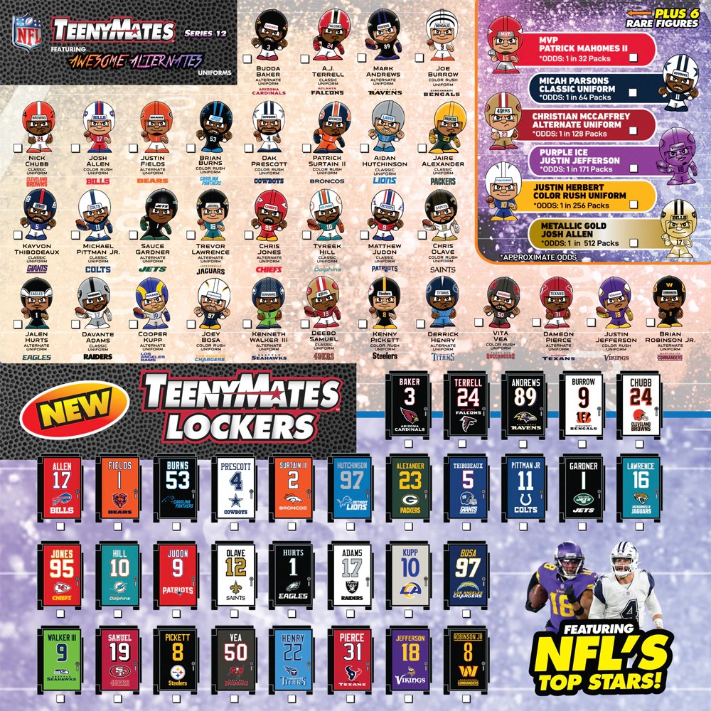 TeenyMates NFL Locker Room Set 2024