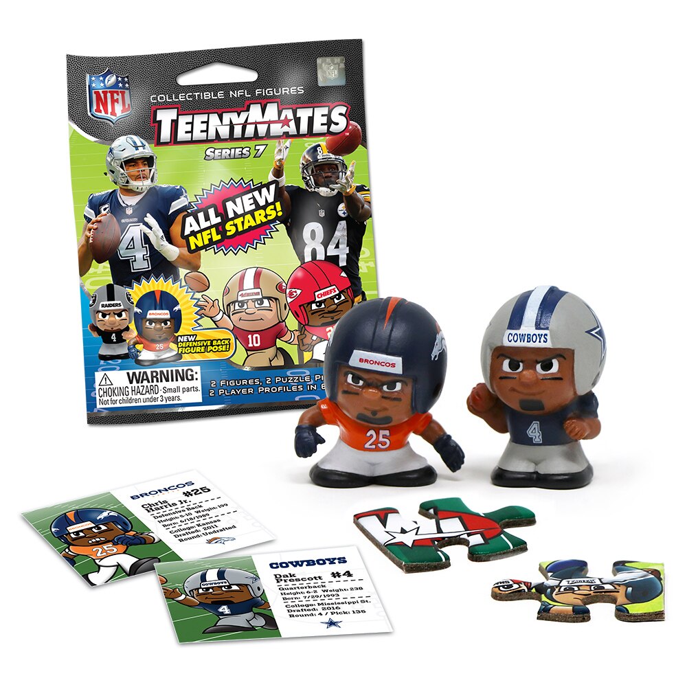 4 Blind Packs, TeenyMates NFL Series 7
