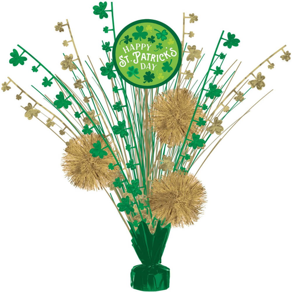 St. Patrick's Day Tinsel Burst Centerpiece Party at Lewis Elegant
