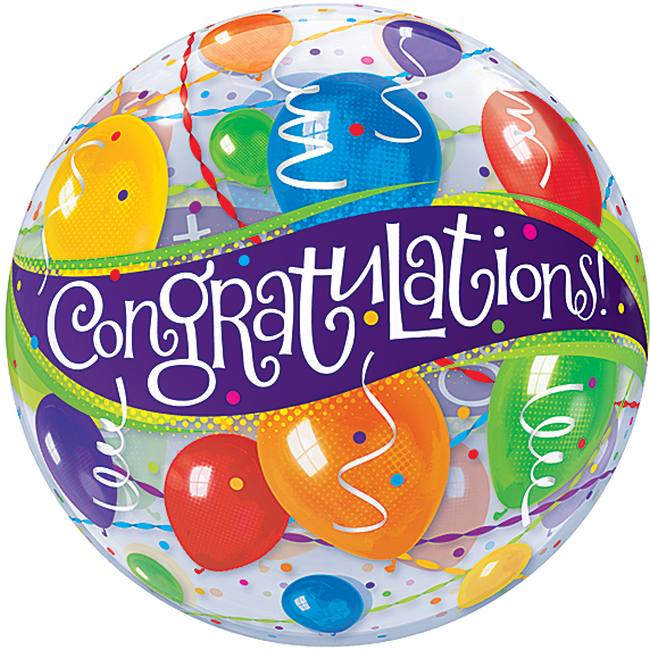 Congratulations Bubble Balloon Party at Lewis Elegant Party Supplies