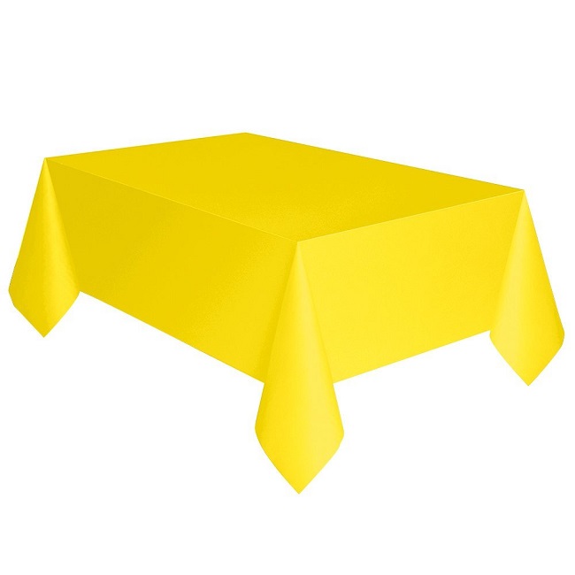 Party Camel Neon Yellow Plastic Table Cover