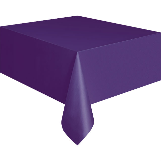 Party Camel Deep Purple Plastic Table Cover