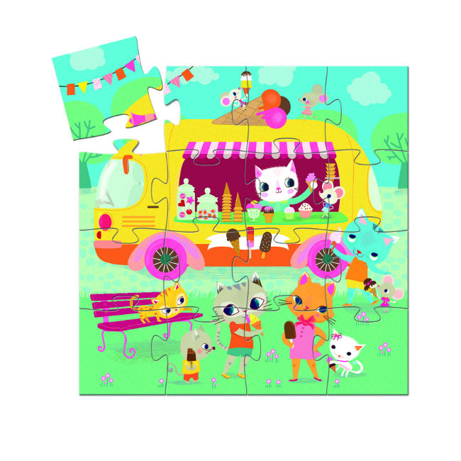 Party Camel Ice Cream Truck Puzzle 16pcs