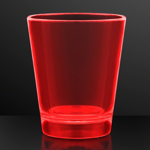 Red UV Reactive Shot Glasses