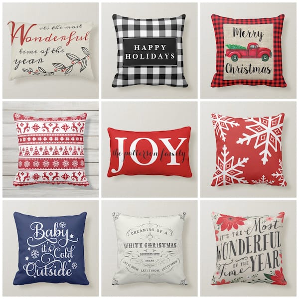 Christmas Throw Pillows Add a Touch of Holiday Cheer