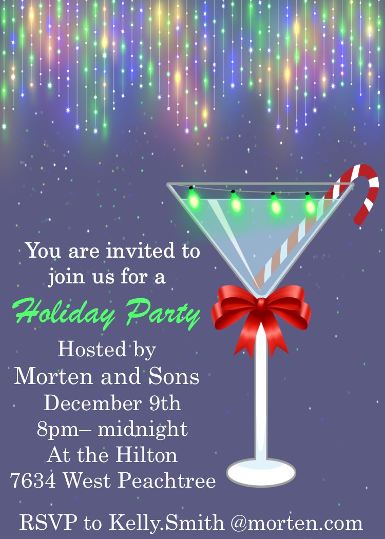 Over 50 Fantastic Christmas Cocktail Party Invitations to make your 2021 event memorable.