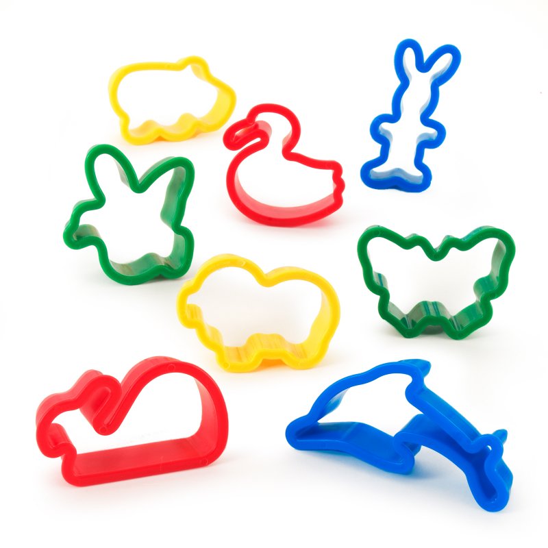 Play Dough Cutters / Cookie Cutters (8 pc)