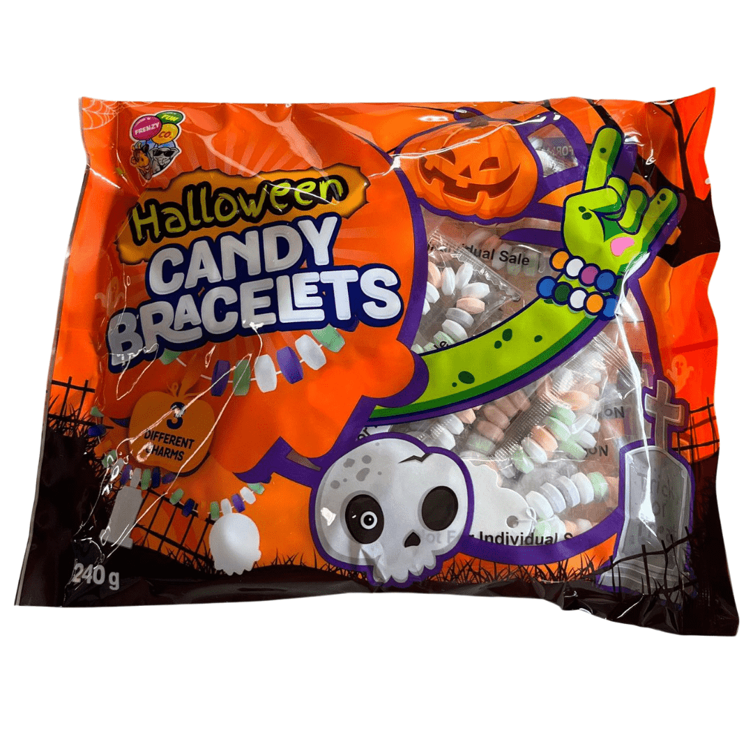 Halloween Candy Bracelets Pk 24