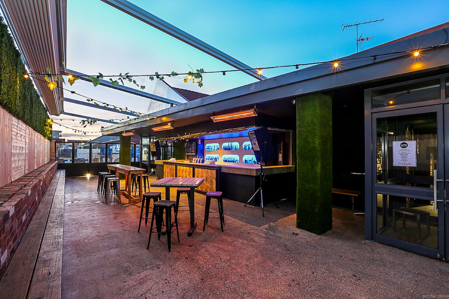Geelong Hotel (The Rooftop Beer Garden) in Geelong, VIC function room