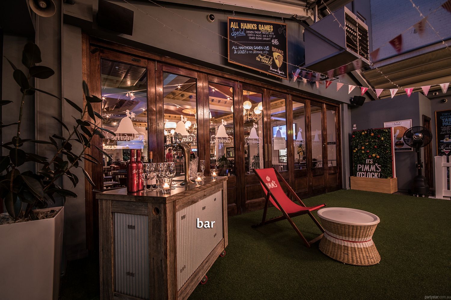 Glenferrie Hotel (Beer Garden) in Hawthorn, Melbourne function room hire
