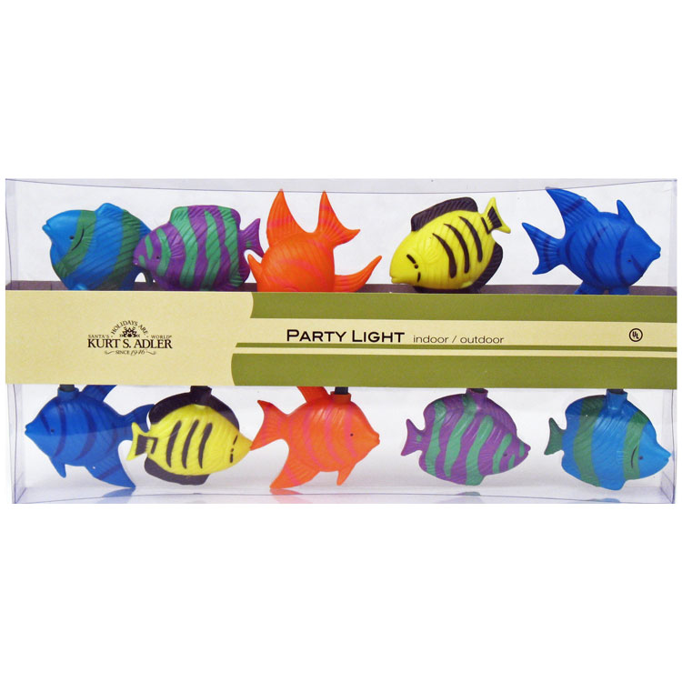 Whimsical Tropical Fish Electric String Lights Under the Sea Party