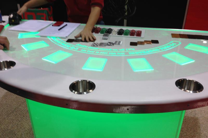 LED Black Jack Table « Los Angeles PartyWorks, Inc. Equipment Rental