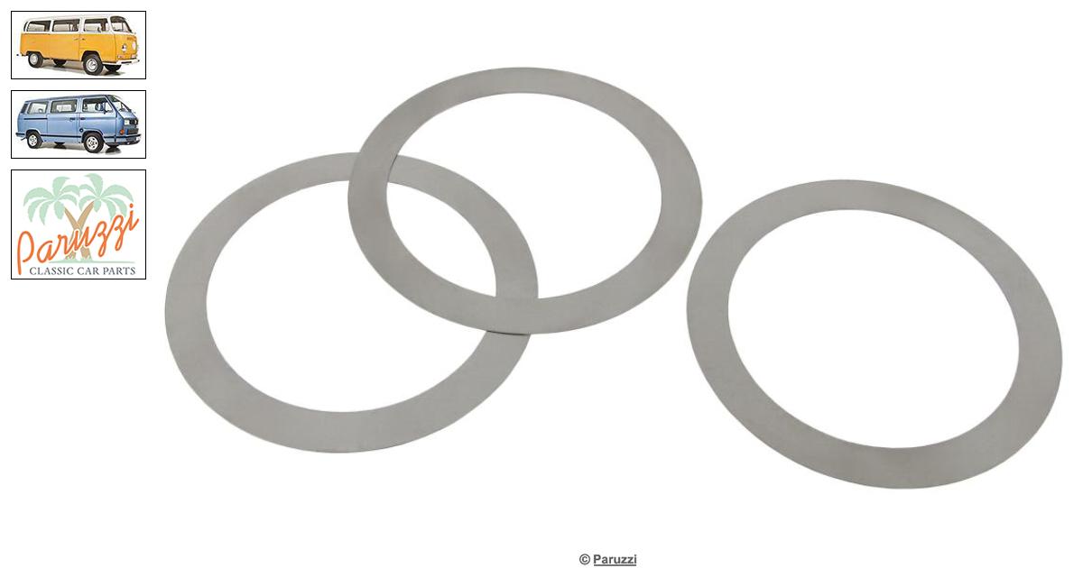 Crankshaft end play shims 0.24 mm (3 pieces). Paruzzi number 41589