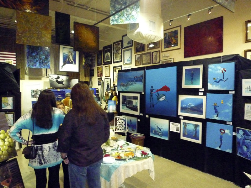 April 7th North Beach Art Walk PASCAL LECOCQ The Painter of Blue