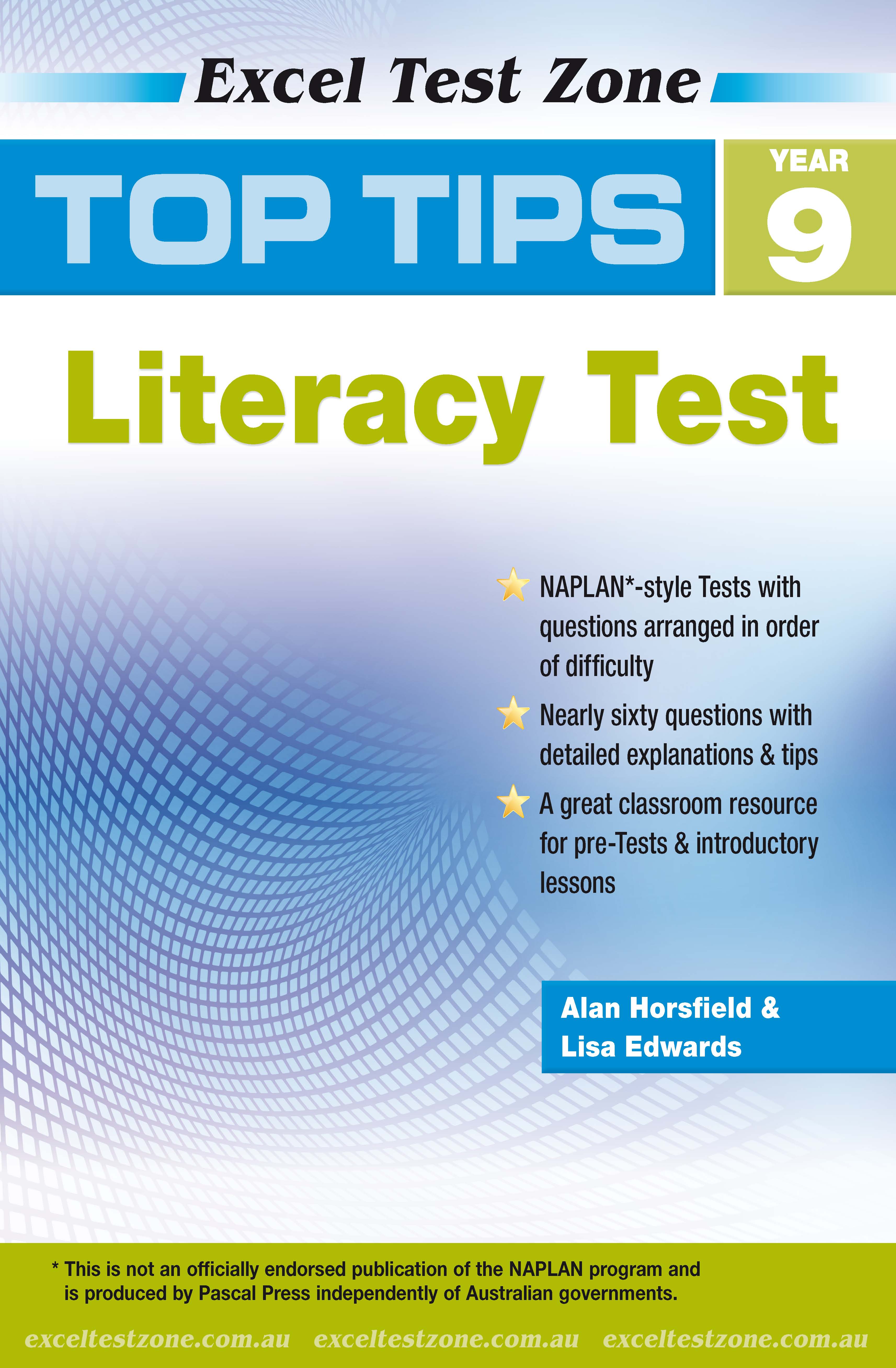 Excel Test Zone Top Tips NAPLAN*style Literacy Test Year 9 BEBooks