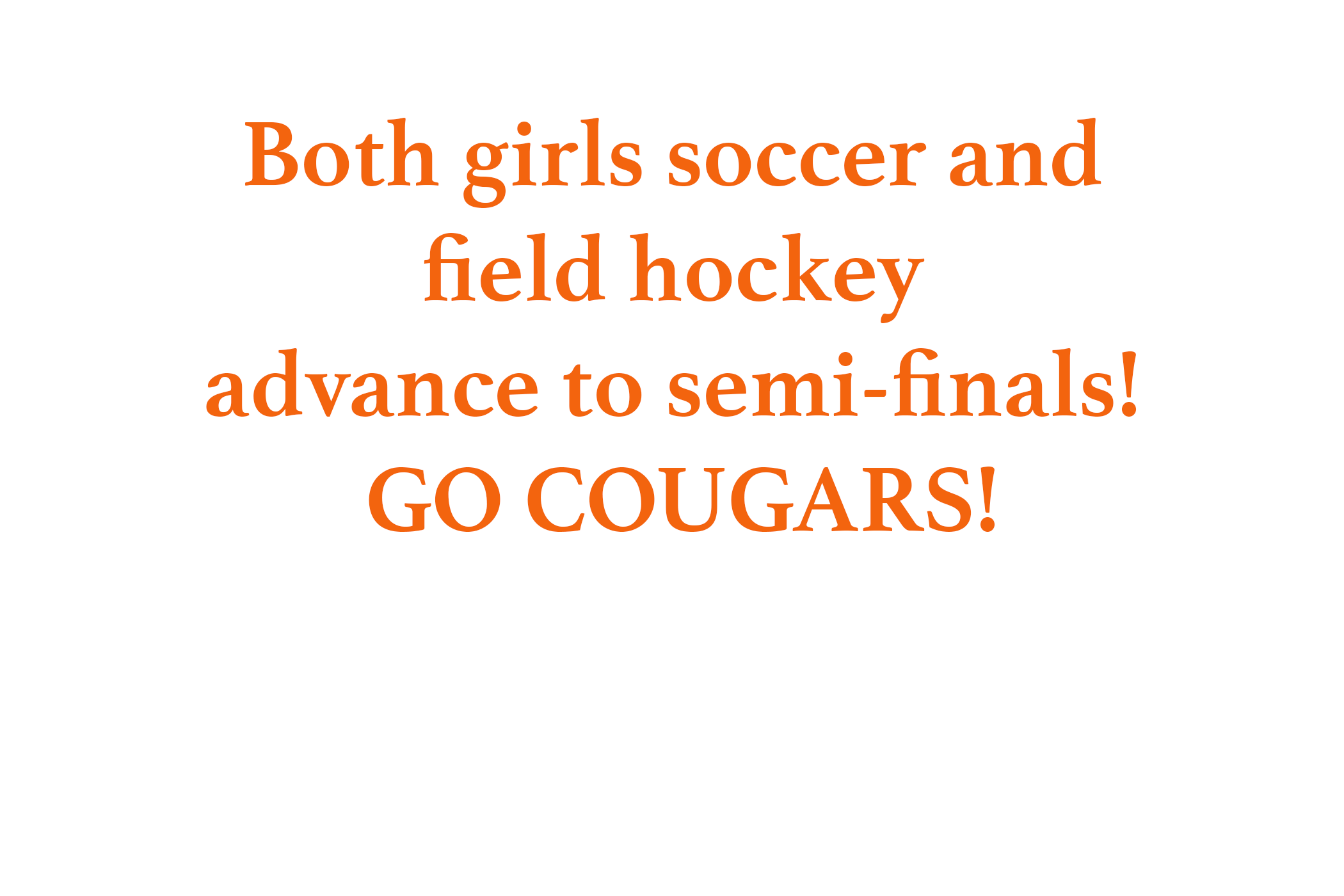 Both girls soccer and field hockey advance to semifinals