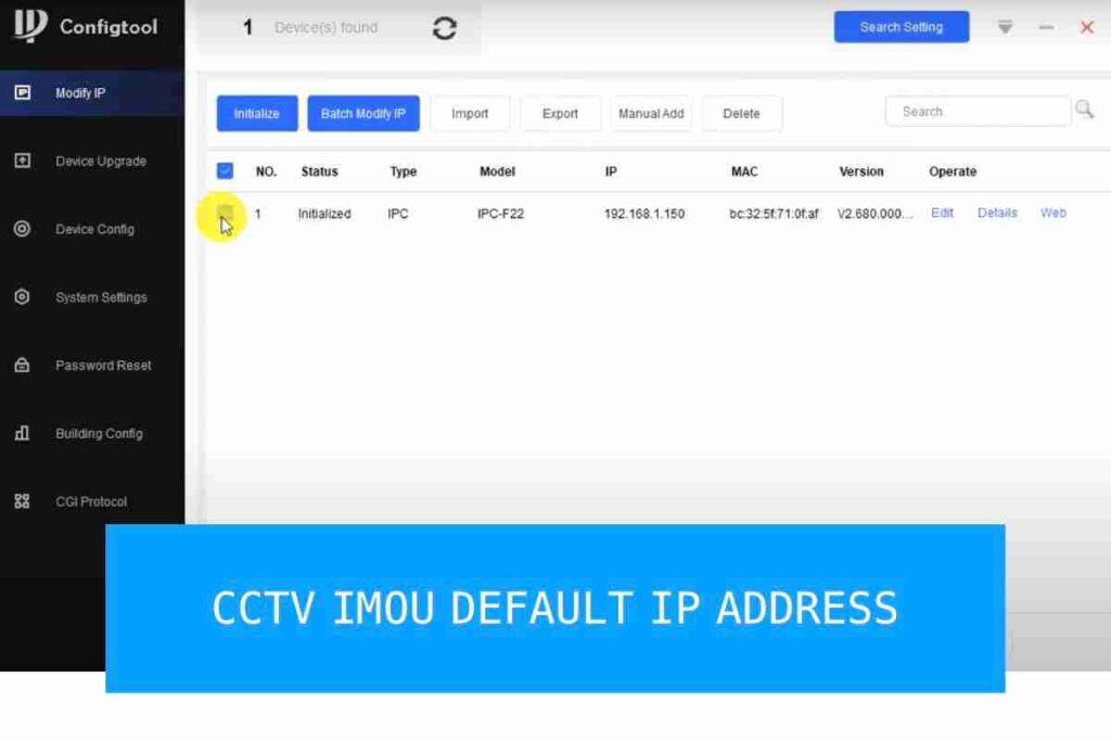 IMOU CCTV Camera Default IP Address and How to Change It Pasitive CCTV