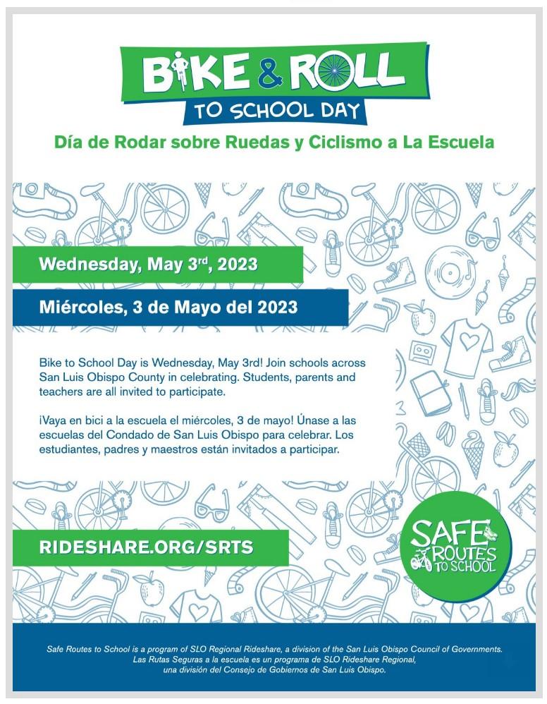 Bike and Roll to School Day! Paso Robles Joint Unified School District