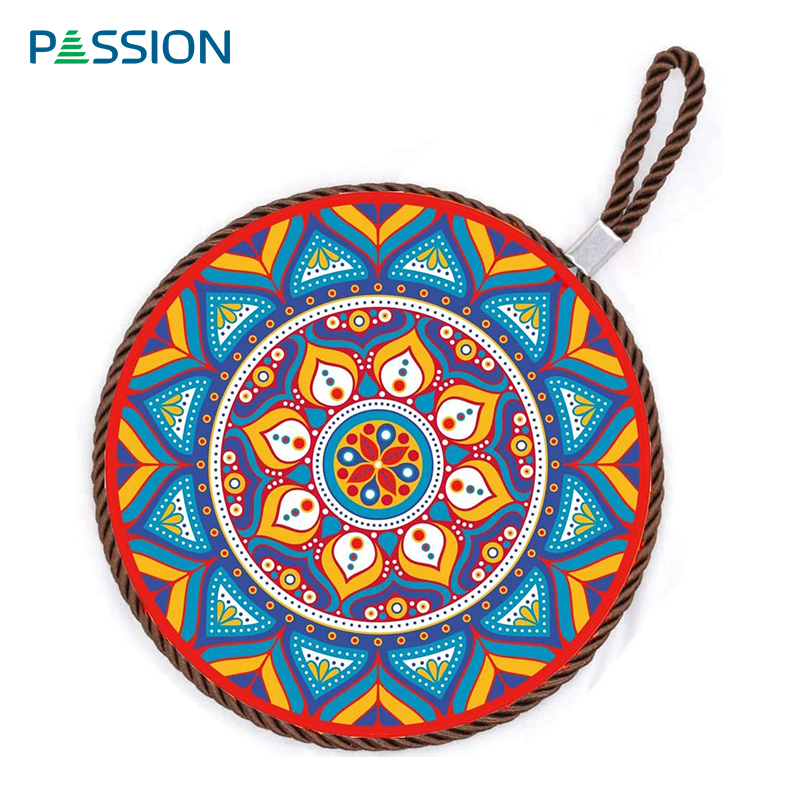 Personalized Custom Print Absorbent Round Ceramic Trivet Sublimation
